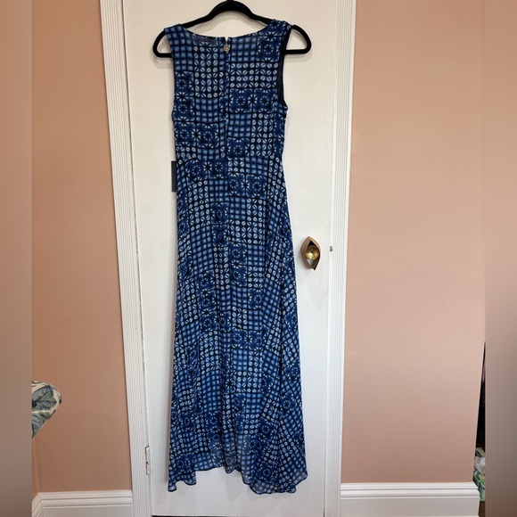 Tommy Hilfiger Blue and White Patterned Maxi Dress - Picture 5 of 6